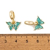 Rack Plating Alloy Enamel European Dangle Charms FIND-C055-12G-3