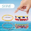 10Pcs 10 Style Handmade Polymer Clay Heishi Surfer Stretch Bracelets Set BJEW-SW00048-7
