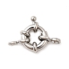 Brass Spring Ring Clasps KK-D407-01P-B-1