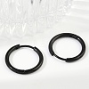 202 Stainless Steel Huggie Hoop Earrings EJEW-F111A-19mm-EB-3