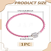 1Pc Cowhide Cord Braided Bracetlets for Men Women BJEW-LP0003-47D-2
