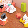 2 Sets 40Pcs Mini Wood Floor Sticker DIY-GO0002-34-6