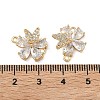 Brass Pave Cubic Zirconia Connector Charms KK-A286-04G-3