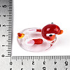 Handmade Lampwork Duck Display Decorations LAMP-T025-14E-3