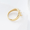 304 Stainless Steel Glass Finger Rings MD8256-2-3