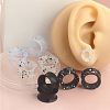 4 Pairs 4 Colors Silicone Ear Gauges WG56CA4-06-2