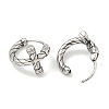 316 Surgical Stainless Steel Hoop Earrings EJEW-D096-14A-AS-2