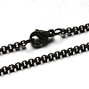 304 Stainless Steel Box Chain  Necklaces STAS-G170-39B-1