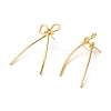 Brass Stud Earrings for Women EJEW-M251-06G-1