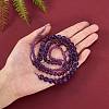 3 Strands 3 Styles Natural Amethyst Beads Strands G-SZ0001-14-3