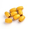 Dyed Barrel Natural Wood Beads WOOD-S619-4-LF-1