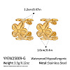 304 Stainless Steel Cuff Earrings for Women YW4360-1-2