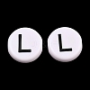 Opaque Acrylic European Beads AC-CBA3BDD-01L-1