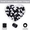 1000Pcs 2 Colors PE DIY Melty Beads Fuse Beads Refills DIY-SP0006-84-2