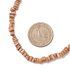Dyed Natural Freshwater Shell Nuggets Beaded Necklaces NJEW-JN05580-02-4