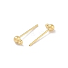 Brass Studs Earring Findings KK-H503-29G-02-2