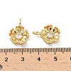 Brass Micro Pave Cubic Zirconia Pendants KK-L260-07G-3