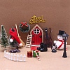 Wooden Doll House Ornament Sets MIMO-PW0003-134-3