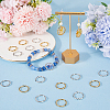SUNNYCLUE 80Pcs 2 Colors Alloy Linking Rings FIND-SC0008-50-4