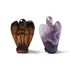 Natural & Synthetic Gemstone Carved Angel Statues Ornament G-P525-16-2