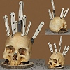 Skull Resin Knife Display Stand PW-WGC40CA-01-1