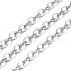 Brass Flat Oval Cable Chains CHC025Y-N-2