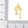 Brass Micro Pave Clear Cubic Zirconia Pendants KK-L219-08G-3