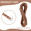 Flat Leather Craft Shoemaker Cord with Metal Rivet LS-AJEW-WH0561-08A-2