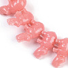 Synthetic Coral Dyed Carved Beads Strands CORA-K009-04A-3