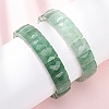 Natural Green Aventurine Faceted Beaded Stretch Bracelets for Women BJEW-K251-08J-1