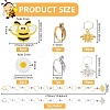 28Pcs Bees & Daisy DIY Knitting Tool Kits HJEW-AB00670-2