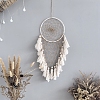 Cotton Woven Net/Web with Feather Hanging Decorations PW-WGCA9CC-01-3