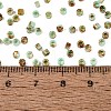 Opaque Picasso Cylinder Glass Beads SEED-Q039-06A-21-4