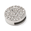 304 Stainless Steel Rhinestone Slide Charms STAS-P421-04B-P-2