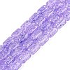 Transparent Crackle Glass Beads Strands GLAA-NH0001-04-A07-1