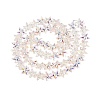 Electroplate Transparent Glass Beads Strands EGLA-Q136-01A-04-2