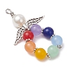 Chakra Natural Dyed Malaysia Jade Big Pendants PALLOY-JF03246-3