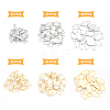 Unicraftale 180Pcs 6 Style 304 Stainless Steel Chain Tabs STAS-UN0017-97-4