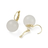 Brass with Resin Round Hoop Earrings EJEW-Q391-09G-04-3