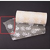 Snowflake Deco Mesh Ribbons OCOR-P010-G02-8