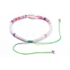 Handmade Polymer Clay Heishi Beads Braided Beaded Necklaces NJEW-JN02724-04-2
