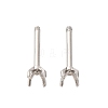 304 Stainless Steel Stud Earring Findings STAS-B091-02A-02P-1