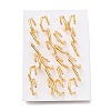 304 Stainless Steel Half Hoop Earrings EJEW-H100-10G-3