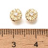 Brass Micro Pave Cubic Zirconia Beads KK-Q001-02G-3