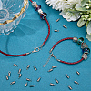 300Pcs 304 Stainless Steel Cord Ends STAS-SC0009-33-4