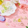 28Pcs 7 Colors Acrylic Bead Caps for Wind Chimes Making TACR-TA0001-70-5