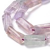 Natural Fluorite Twist Column Beads Strands G-L240-02-4