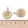 Brass Micro Pave Cubic Zirconia Pendants KK-U070-04A-G-3
