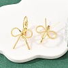 Bowknot Brass Leverback Earrings EJEW-A150-04B-G-2