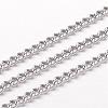 304 Stainless Steel Curb Chains CHS-K004-01P-0.8mm-1